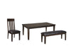 Haddigan Dining Table and 4 Chairs and Bench Homeline Furniture