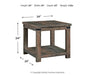 Hollum Square End Table Homeline Furniture
