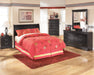 Huey Vineyard Full Sleigh Headboard with Mirrored Dresser, Chest and Nightstand Homeline Furniture