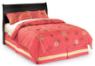 Huey Vineyard Full Sleigh Headboard with Mirrored Dresser and 2 Nightstands Homeline Furniture