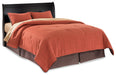 Huey Vineyard Queen Sleigh Headboard with Mirrored Dresser Homeline Furniture