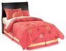 Huey Vineyard Twin Sleigh Headboard with Mirrored Dresser Homeline Furniture