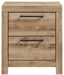 Hyanna Two Drawer Night Stand Homeline Furniture
