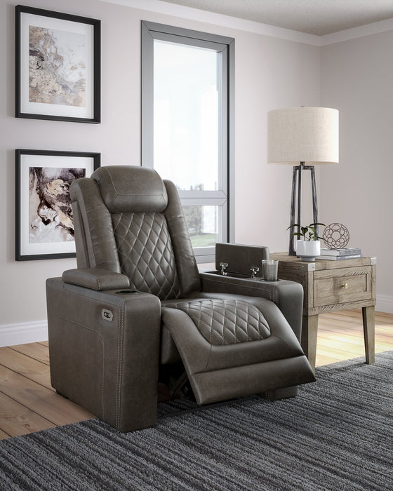 HyllMont PWR Recliner/ADJ Headrest Homeline Furniture