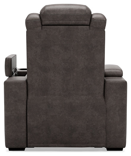 HyllMont PWR Recliner/ADJ Headrest Homeline Furniture