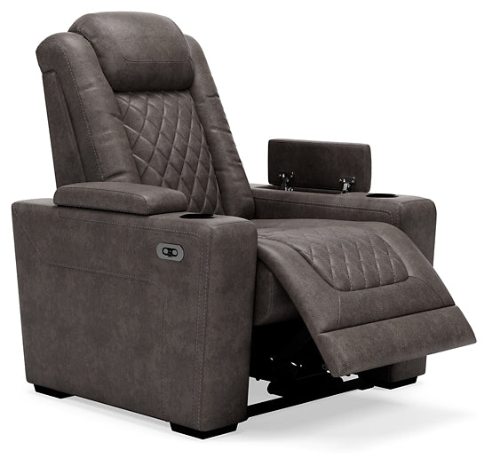 HyllMont PWR Recliner/ADJ Headrest Homeline Furniture