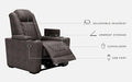 HyllMont PWR Recliner/ADJ Headrest Homeline Furniture