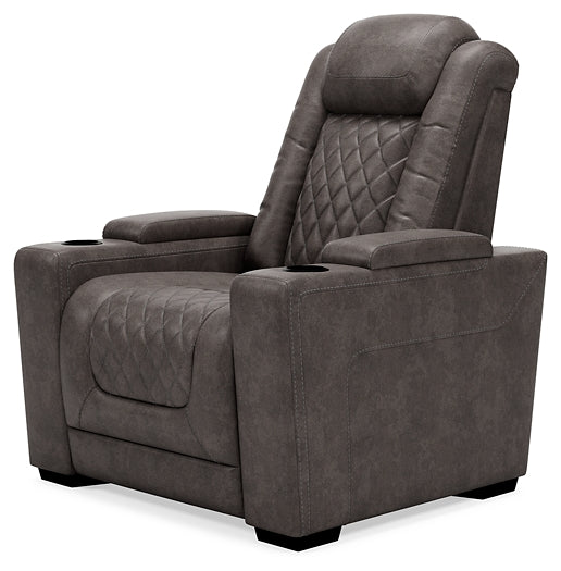 HyllMont PWR Recliner/ADJ Headrest Homeline Furniture