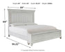 Kanwyn Queen Panel Bed with Storage with Mirrored Dresser, Chest and 2 Nightstands Homeline Furniture