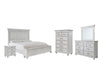 Kanwyn Queen Panel Bed with Storage with Mirrored Dresser, Chest and Nightstand Homeline Furniture