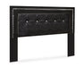 Kaydell King/California King Upholstered Panel Headboard with Mirrored Dresser Homeline Furniture