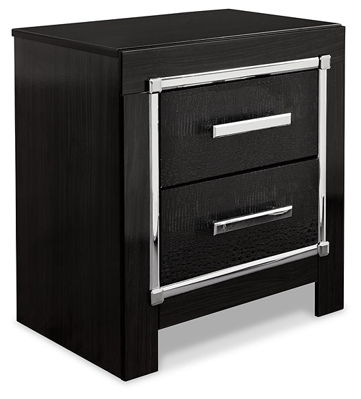 Kaydell Queen Panel Bed with Storage with Mirrored Dresser, Chest and 2 Nightstands Homeline Furniture
