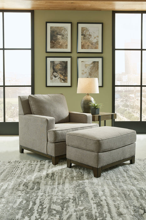 Kaywood Chair and Ottoman Homeline Furniture