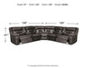 Kincord 3-Piece Power Reclining Sectional Homeline Furniture