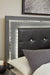 Lodanna Full Panel Bed with 2 Storage Drawers with Mirrored Dresser and Chest Homeline Furniture