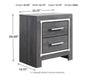 Lodanna Two Drawer Night Stand Homeline Furniture
