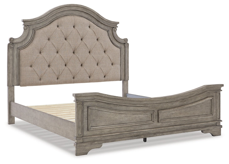 Lodenbay California King Panel Bed with Mirrored Dresser, Chest and Nightstand Homeline Furniture