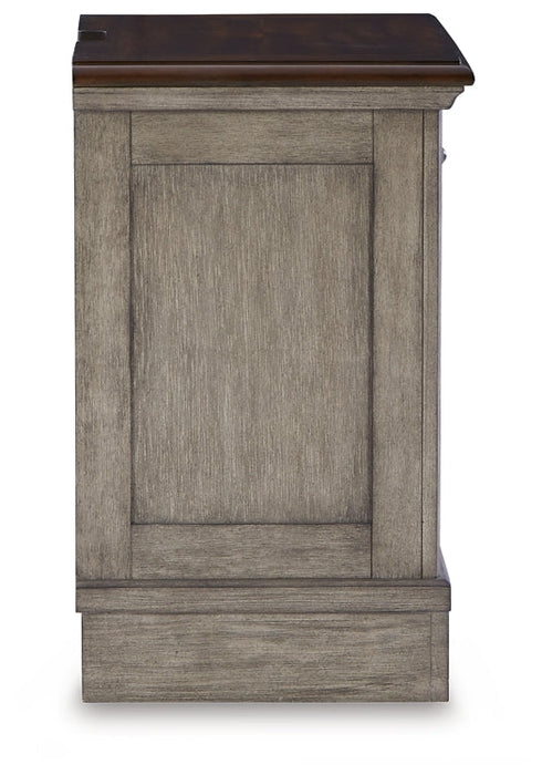 Lodenbay California King Panel Bed with Mirrored Dresser and 2 Nightstands Homeline Furniture
