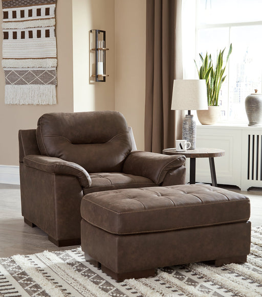 Maderla Chair and Ottoman Homeline Furniture
