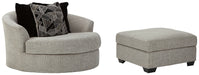 Megginson Chair and Ottoman Homeline Furniture