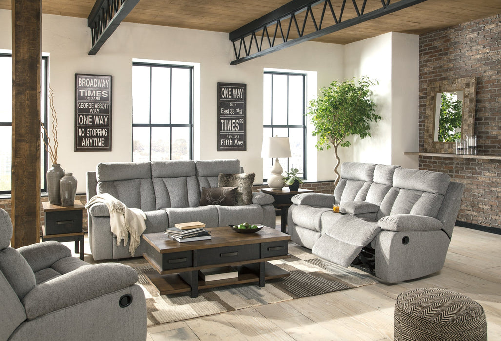 Mitchiner DBL Rec Loveseat w/Console Homeline Furniture