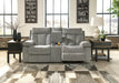 Mitchiner DBL Rec Loveseat w/Console Homeline Furniture