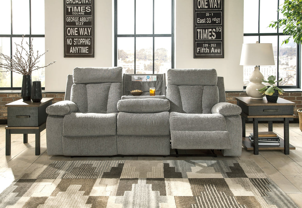 Mitchiner REC Sofa w/Drop Down Table Homeline Furniture