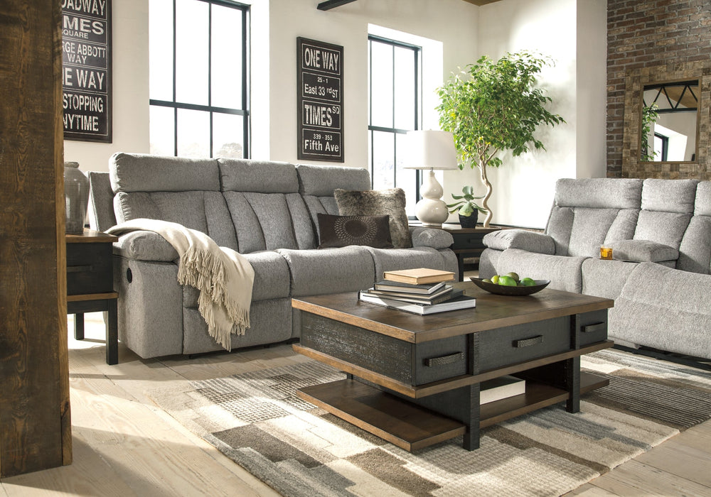 Mitchiner REC Sofa w/Drop Down Table Homeline Furniture