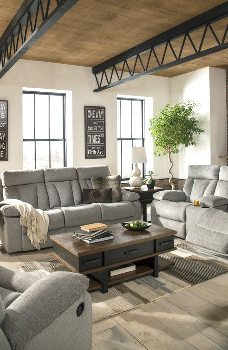 Mitchiner REC Sofa w/Drop Down Table Homeline Furniture