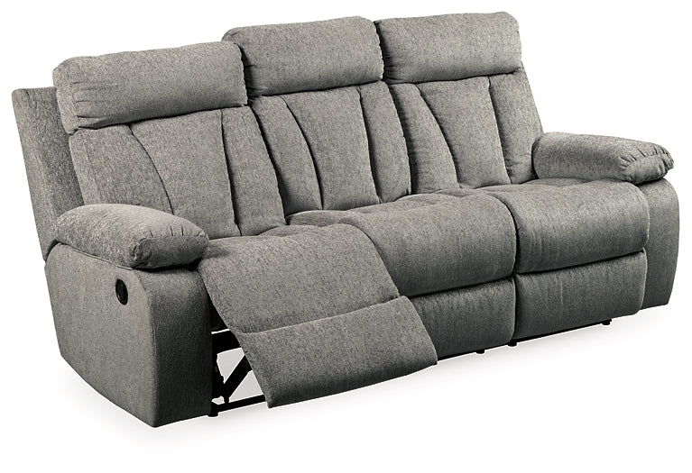 Mitchiner REC Sofa w/Drop Down Table Homeline Furniture