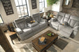 Mitchiner REC Sofa w/Drop Down Table Homeline Furniture