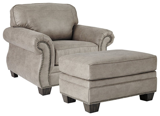 Olsberg Chair and Ottoman Homeline Furniture