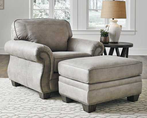 Olsberg Chair and Ottoman Homeline Furniture