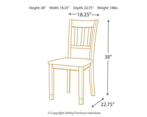 Owingsville Dining Table and 4 Chairs Homeline Furniture