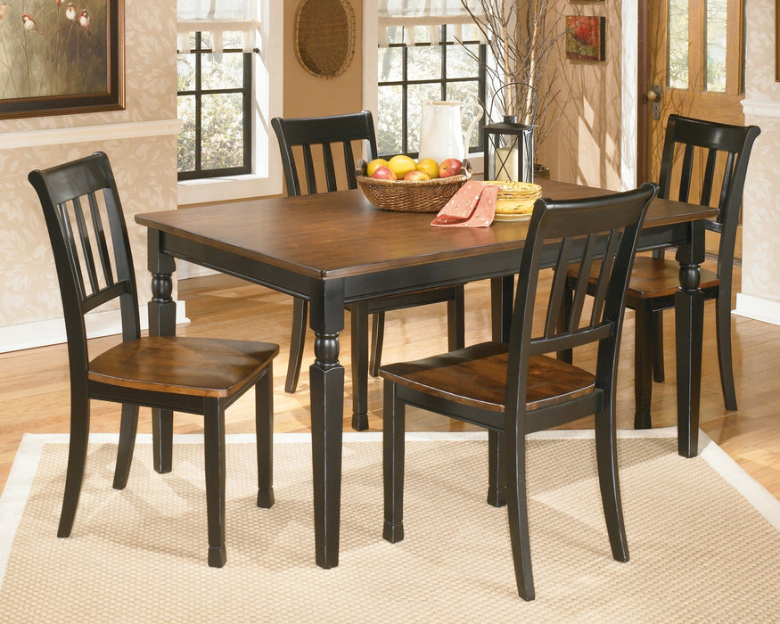 Owingsville Dining Table and 4 Chairs Homeline Furniture