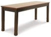 Owingsville Dining Table and 4 Chairs and Bench Homeline Furniture