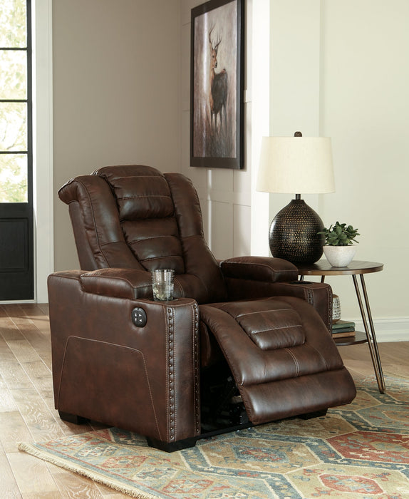 Owner's Box PWR Recliner/ADJ Headrest Homeline Furniture
