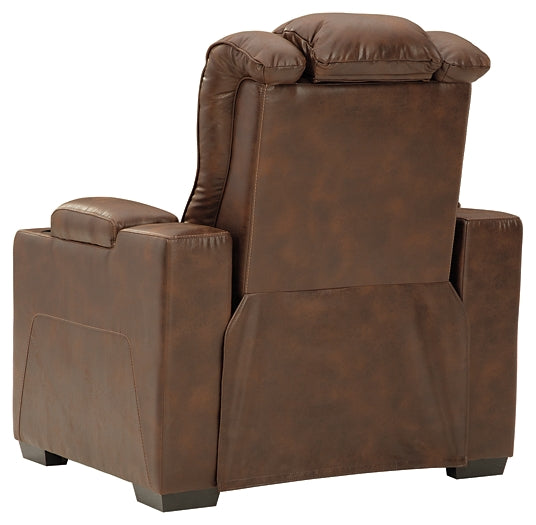 Owner's Box PWR Recliner/ADJ Headrest Homeline Furniture