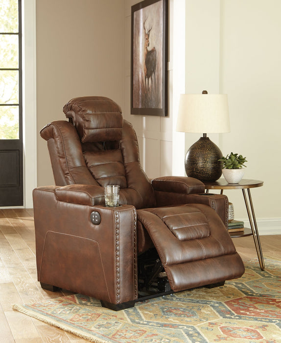Owner's Box PWR Recliner/ADJ Headrest Homeline Furniture