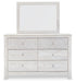 Paxberry King Panel Bed with Mirrored Dresser, Chest and 2 Nightstands Homeline Furniture