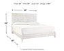 Paxberry King Panel Bed with Mirrored Dresser Homeline Furniture